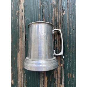 Playboy Aluminum Steins with Glass Bottom‎ Beer Tankard Mug Vintage